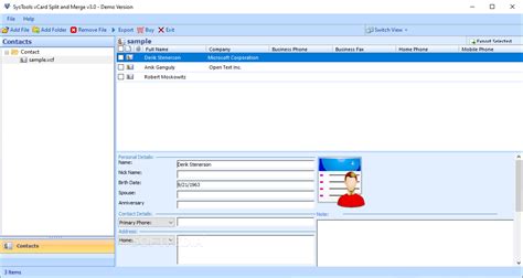 Download SysTools vCard Split